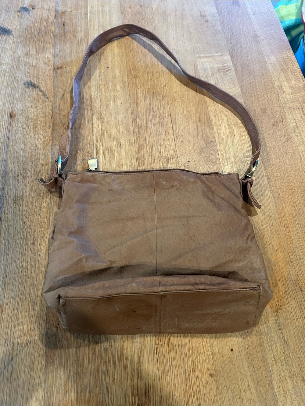 Everyday Brown Canvas Messenger Shoulder Bag